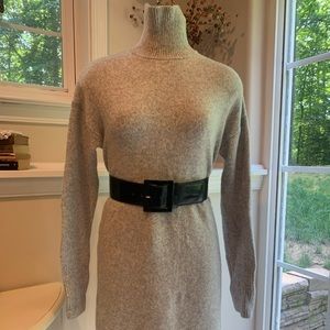 Adorable grey sweater dress